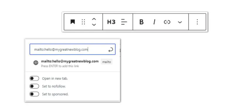 Creating Contact Links