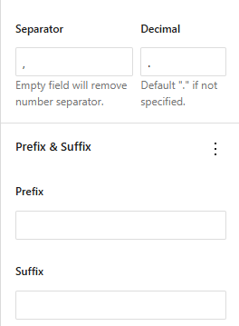 prefix and suffix