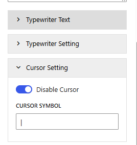 Cursor Setting