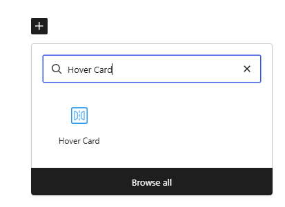 hover card
