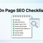 on page seo checklist